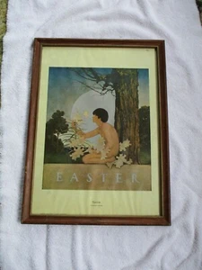 Framed MAXFIELD PARRISH "Easter" Lithograph Art POSTER - PORTAL PUBLICATIONS   - Picture 1 of 3