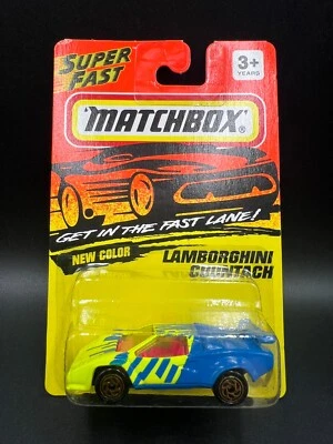 Matchbox Lamborghini Countach Verde y Azul 1993 1-75 Nº 67 Foto 1 de 3