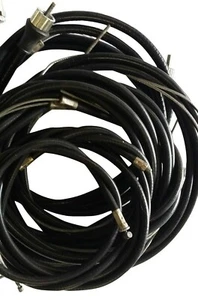 KIT DE CABLE FORRADO DE TEFLÓN LAMBRETTA NEGRO INC SPEEDO HILO ITALIANO 8 - Imagen 1 de 2