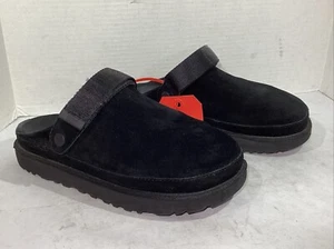 UGG Women's Size 9 EU 40 Black Suede Goldenstar Clogs Shoes AJ-520 - Picture 1 of 10