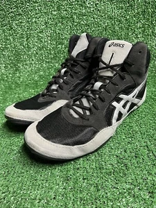 Asics SnapDown 2 Men's Wrestling Black Grey Lace Up High Top Shoes Size 11.5 - Picture 1 of 12