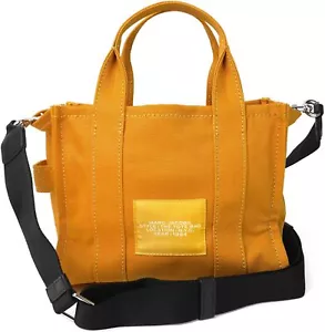 Marc Jacobs Traveler Tote Shoulder Bag Canvas Sunflower Mini 21×25×12cm M00164 - Picture 1 of 7