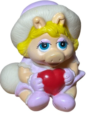 Remco Muppet Babies - Bebé Miss Piggy Navidad Apretón Juguete De Colección 1980 Foto 1 de 4