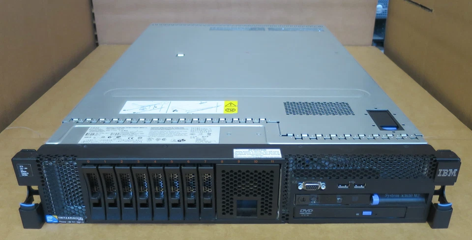 IBM X3650 M2 2U2 x QUAD-CORE E5520 8GB Ram Rack Mount Server 7947-KHG - Image 1 of 1