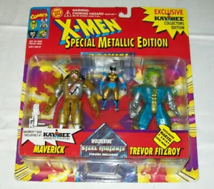 WOLVERINE MAVERICK TREVOR FITZRO KB JUGUETES X-MEN EDICIÓN ESPECIAL METÁLICA 3 PIEZAS Marvel 94 - Imagen 1 de 7
