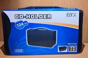 CD DVD CD-ROM Carrying Case Cd-Holder Holds 104 Discs Brand New Still Sealed - Picture 1 of 8