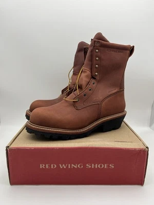 Red Wing 217 Leather Loggermax 9 Inch Boot Waterproof Men's Size 14 EE Soft Toe - Image 1 of 4