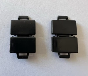 Lego Lot Of 2 Black Suitcases Suit Case Briefcase Minifigure New City - Picture 1 of 1