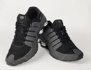 Nike Shox NZ 2014 Herren Laufen Wandern Schuhe Metallic Aschgrau & Schwarz Größe: 10 - Bild 1 von 17