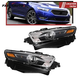 For Ford Taurus 2013-2019 w/ Gray Trim Projector LH&RH Pair Halogen Headlights - Imagen 1 de 12