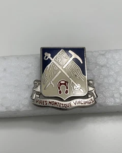 Prendedor 87º de Infantería Ejército de EE. UU. VIRES MONTESQUE VINCIMUS De Colección N.S. Meyer New York - Imagen 1 de 3