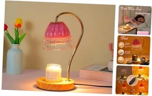 Candle Warmer Lamp with Timer Dimmer, Wax Warmer Lamp for Jar Flower Pink - Picture 1 of 7