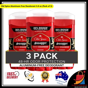 Old Spice Aluminum Free Deodorant for Men Swagger Scent 3.8 oz (Pack of 3) - Picture 1 of 6