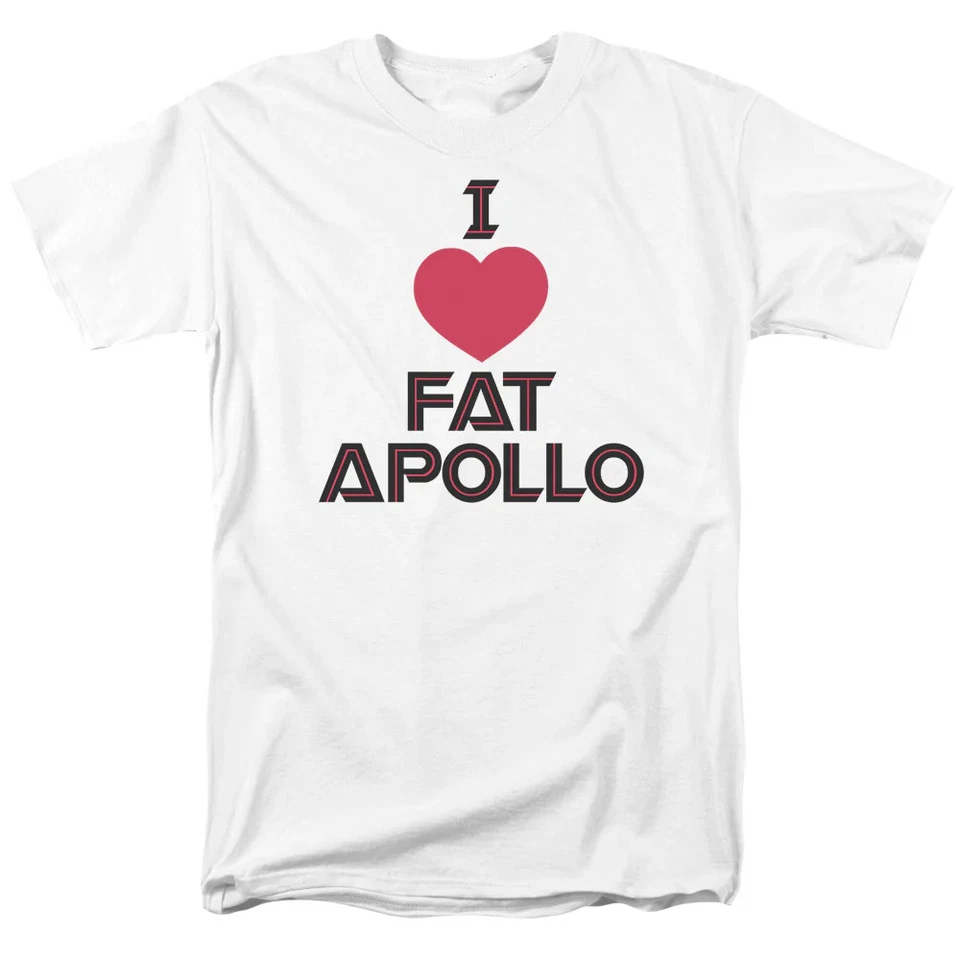 Camiseta blanca Battle Star Galactica I Heart Fat Apollo para hombre Foto 1 de 1