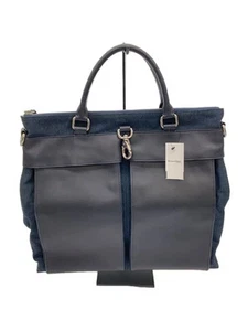 SOMES SADDLE Briefcase Leather NVY - Picture 1 of 6