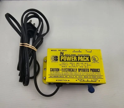 Bachman Escala N Hobby Transformador Power Pack Modelo Nº 6600 Foto 1 de 4