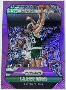 Larry Bird 2015-2016 Panini Prizm Basketball #261 Purple Prizm SP 47/99 Celtics - Picture 1 of 2