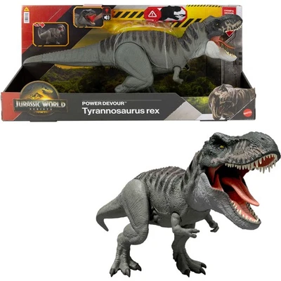 Mattel Jurassic World Rebirth Power Devour Tyrannosaurus Rex, Spielfigur - Bild 1 von 4