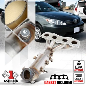 Exhaust Header Manifold w/Catalytic Converter for 02-06 Toyota Camry 2.4/Solara - Picture 1 of 11