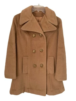 Sears Women's Vintage Coat 60s 70s Dry Clean Double-breasted Gold Button Mod - Image 1 of 4