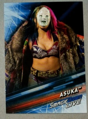 2019 Topps WWE SmackDown Live Blue Superstar Asuka #6 - Image 1 of 2