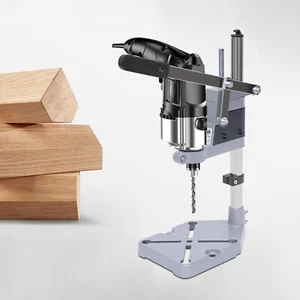 Adjustable Hand Drill Press Bench Stand DIY Workbench Pillar Clamp Drilling Tool - Picture 1 of 17