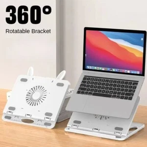8 Degree 360° Adjustable Laptop Riser Stand ABS Notebook Holder - Photo 1/18