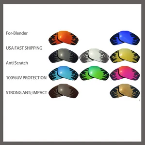 Lentes polarizadas de repuesto antiarañazos EE. UU. para gafas de sol Oakley Blender - Imagen 1 de 14