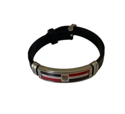 Pulsera Bandera Nacional País DOMINICANA Pulsera Silicona Ajustable 1 Pieza Foto 1 de 4