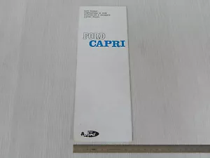 MANUALE BROCHURE LISTINO ORIGINALE 1969 FORD CAPRI 1700 2300 GT XLR 1300 ETC - Foto 1 di 8