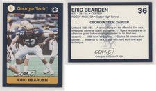 1991 Collegiate Collection Georgia Tech Eric Bearden #36