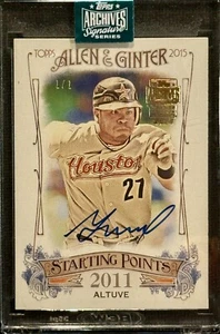 2024 Topps Archives Signature Jose Altuve Allen & Ginter 1/1 - Picture 1 of 2