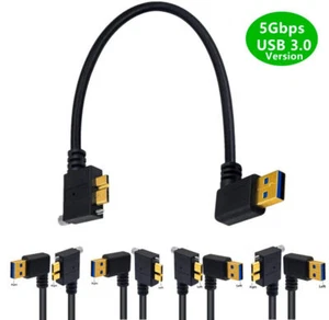 Wonderwires USB-A 3.0 macho a micro B macho con cable de carga de tornillo de bloqueo - Imagen 1 de 7