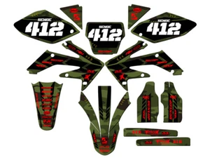 Kit de gráficos CRF 250 R APACHE 2004-2005 verde Senge compatible con Honda - Imagen 1 de 10
