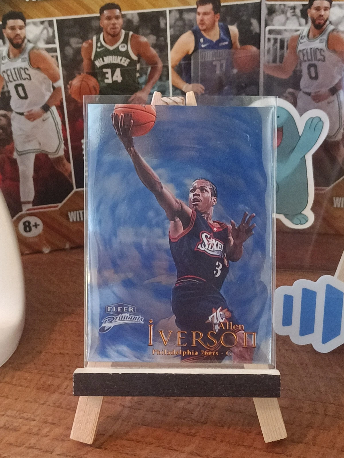 1998-99 Fleer Brilliants Blue #68B Allen Iverson