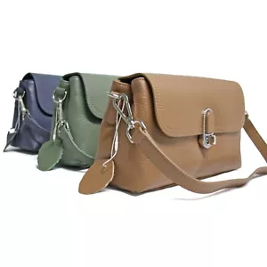 Genuine Leather Shoulder Bag Fashion Baguette Handbag Totes Small Underarm bag - Picture 1 of 8