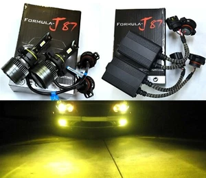 LED G8 Canceler PSX24W 2504 3000K Yellow Two Bulbs Fog Light Replacement Upgrade - Picture 1 of 12