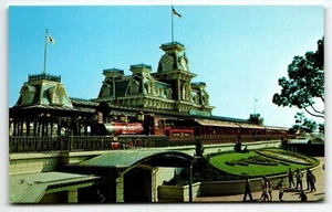 Postal Disney World Steam Railroad 01110204 Magic Kingdom Orlando Florida FL - Imagen 1 de 2