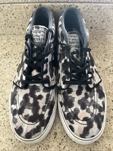 Nike Zoom Air Stefan Janoski Skate Shoes Snow Leopard Print Mens Sz 11 US - Picture 1 of 8