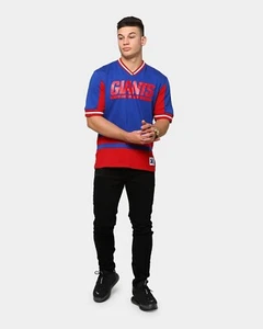 Mitchell & Ness NEW YORK GIANTS Final Seconds V-AUSSCHNITT BLAU ROT TOP NFL Large - Bild 1 von 6