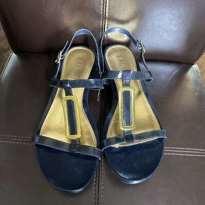 Acessório Ralph Lauren Kat chinelo plano tom dourado. 9,5b - Imagem 1 de 4