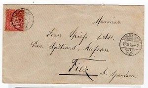 Switzerland 1875 10Fr on cover Schaffhausen Grandson - Picture 1 of 3