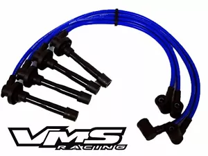 VMS RACING 96-00 HONDA CIVIC 10.2MM 10.2 MM SPARK PLUG WIRES SET BLUE - Picture 1 of 1