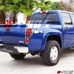 For GMC CANYON 2004-05 06 07 08 09 10 2011 12 Chrome Taillight LAMP BEZEL Cover - Foto 1 di 3