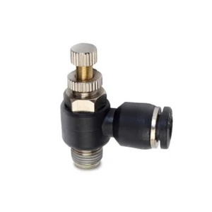 Air Flow Speed Control Valve Connector Tube Hose Pneumatic Push In Fitting4-12mm - Picture 1 of 7