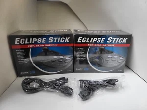 2 NEUE Eclipse Joy Stick Controller & 2 10 Fuß Erweiterungen für Sega Saturn - Bild 1 von 7