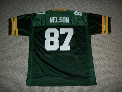 Nueva camiseta de fútbol americano cosida Green Bay personalizada sin firmar de Jordy Nelson tallas S-3XL Foto 1 de 2