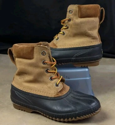 Sorel Cheyanne 男式 7 码鸭靴防水全粒面皮革 NM1704-224 — 第 1/4 张图片