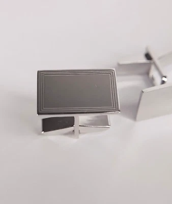 NUEVO Gemelos David Donahue Plata de Ley 925 Grabables (Valor Minorista $175) Foto 1 de 4