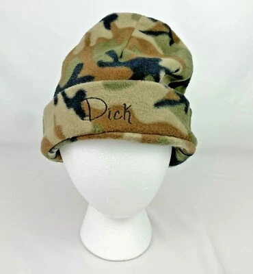 Mens Fleece Camouflage Hunting Beanie Custom Embroidered OSFM - Image 1 of 4